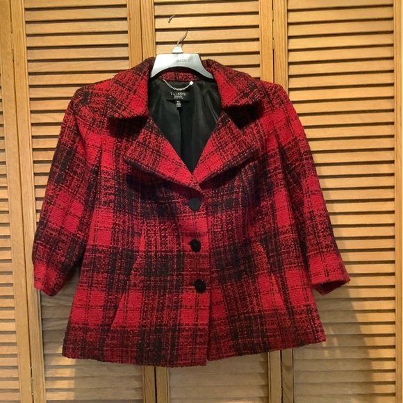 Talbots Jackets & Blazers - TALBOTS Woman Red/Black Blazer